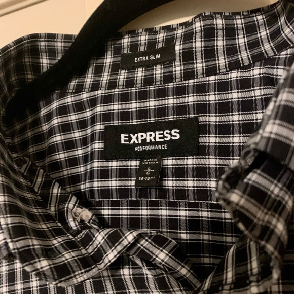 Express, Men’s black button down shirt. L/G - Picture 2 of 4